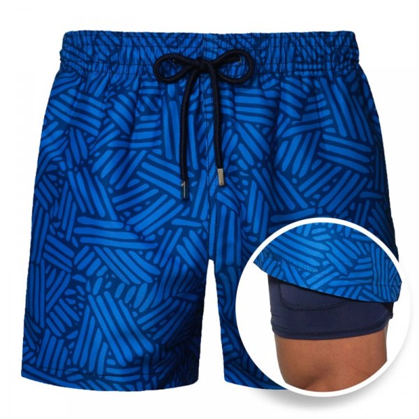 Badbyxor för män Simshorts Board Shorts Quick Dry Beach Shorts-DK6010