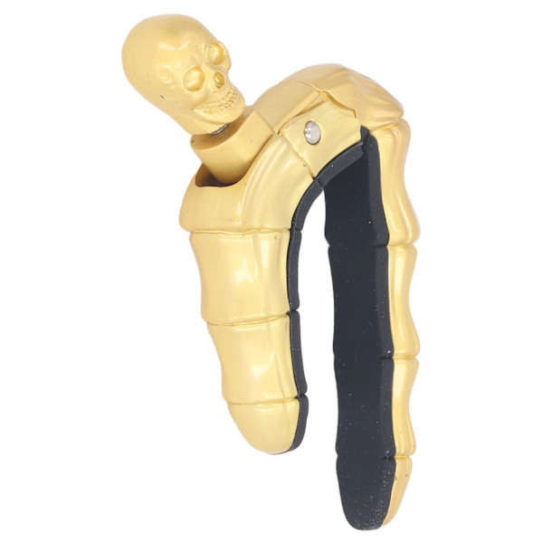 Guitar Capo Skull Knob Locking Design Blød Silikone Ridsefast Capo til Elektriske Akustiske Guitarer Ukulele Guld