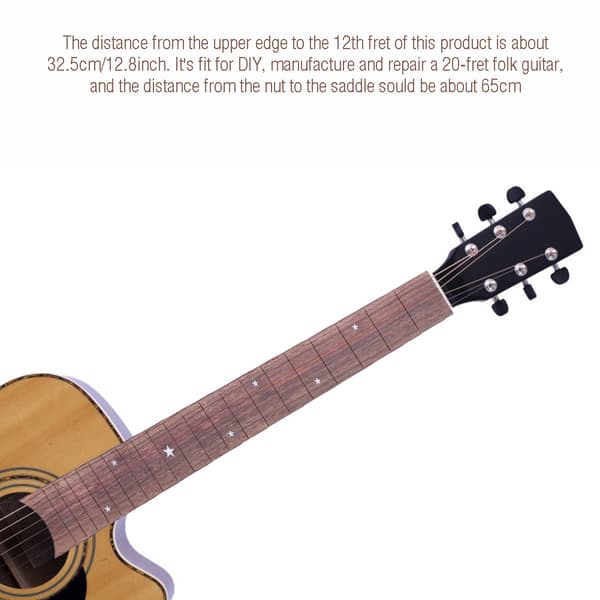 Rosenträ 20 Band Akustisk Gitarr Greppbräda Fingerboard Ersättning Del