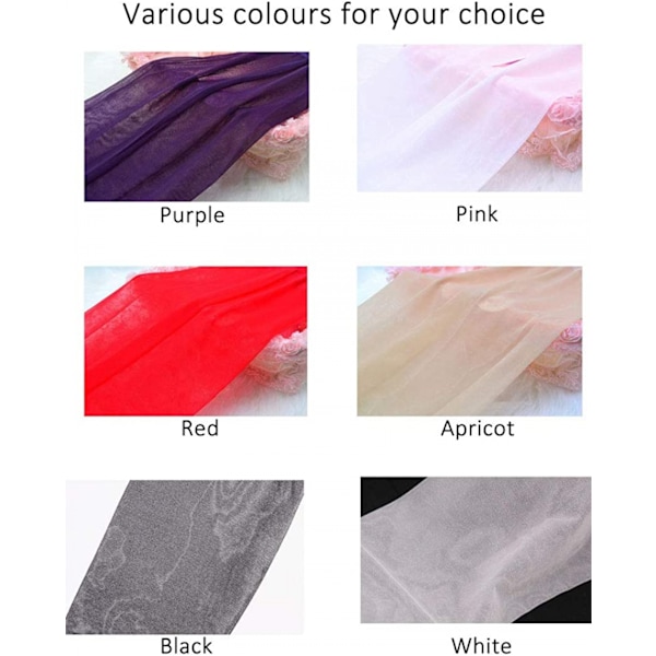 AVEKI Lovable Sexy Long Tube Silk Stockings 8cm 2 Pairs, Lila