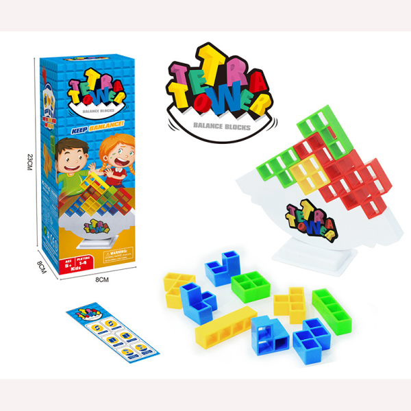 Venäläiset rakennuspalikat, pinottava tasapainopeli, lasten keskittymislelu - 48 kpl - 330 g 48pcs-330g