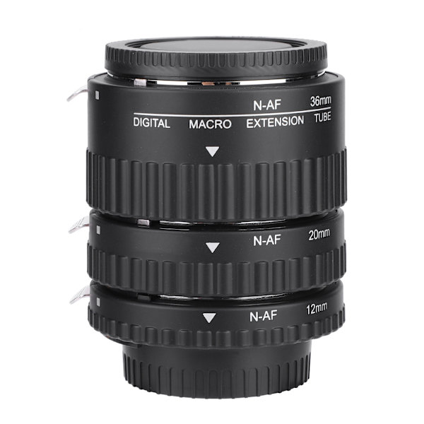 För Meike Autofokuserande Makroförlängningslinsrör 12mm+20mm+36mm för Nikon F Mount DSLR (B)