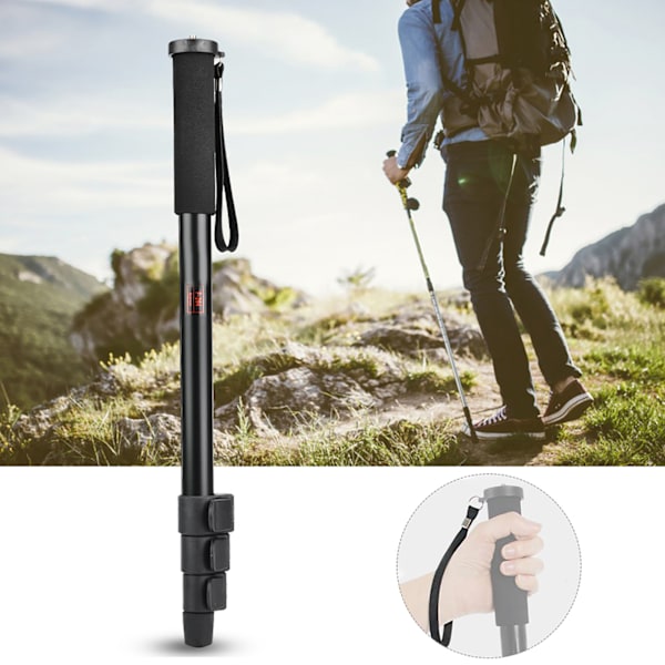 Aluminiumlegering Bärbar Retraktil Monopod Selfie Stick Fäste Stöd Stång för SLR-kamera (P264)
