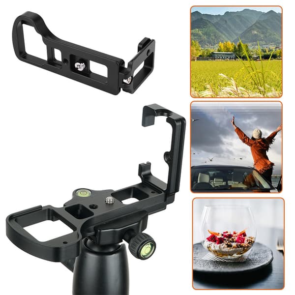 Metal Quick Release L-plade Håndgrebsholder til Sony A6500 Spejlløst Kamera