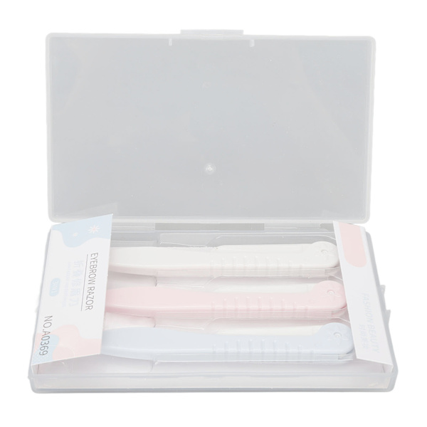 3 st ögonbrynsdermaplaningsverktyg Extra Precision Fällbar Exfolierande Ansiktshårformare Remover