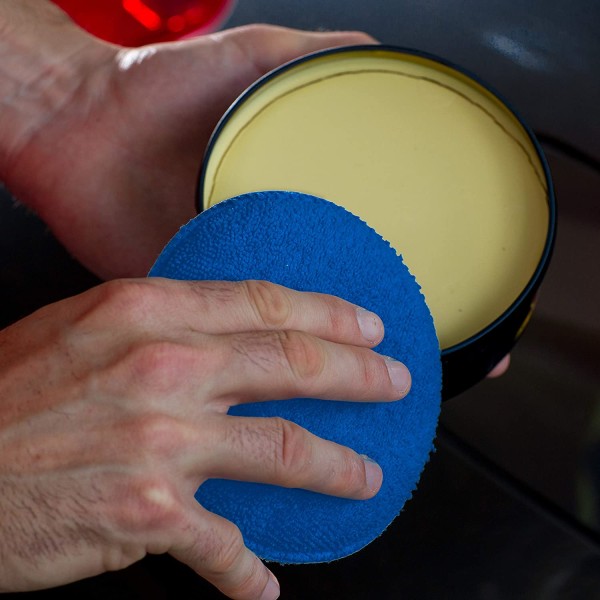 Microfiber Car Detailing Applicator Pads, Car Wax Applicator, 5 Inch  Diameter, 5 Pack, Blue