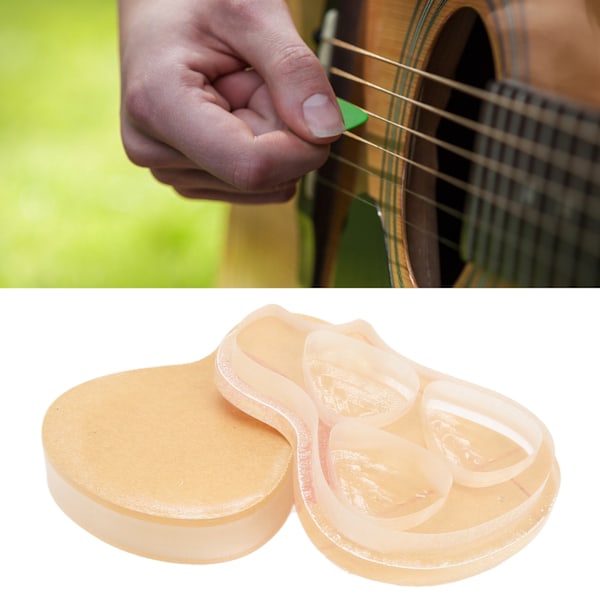 Gitarrplektrumförvaringsfodral Transparent Akryl Dekorativ Gitarrplektrumförvaringslåda för Bas