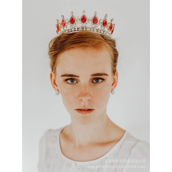 Prinsesskronor och diadem för små flickor - Crystal Princess Crown, födelsedag, bal, kostymfest, Queen Rhinestone Crowns