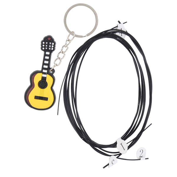 4 kpl kielikokoelma kitara ukulele hiilimateriaali soittimen osat 21/23/26 tuumaa UniversalBlack