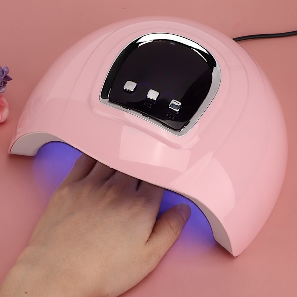 54W Nagelgel Härdande Ljus 18 Ljus Chips Infraröd Sensor LCD Digital Display Nagellack Torkljus