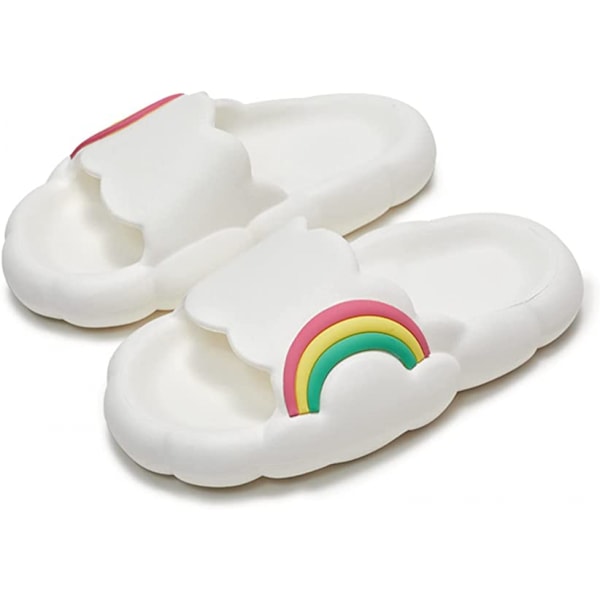 Söta molnslippers för män och kvinnor, roliga bubbeltofflor sandaler halkfria spa gymtofflor supermjuka vattentäta plattform hem duschtofflor