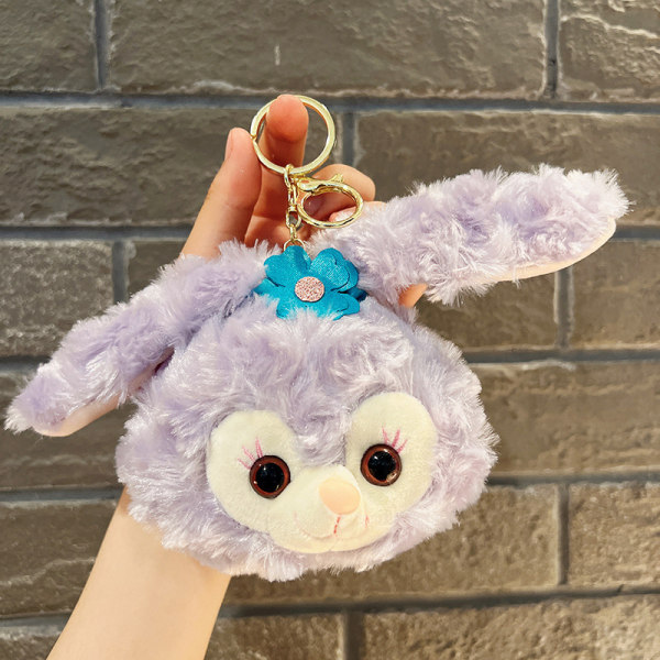 Söpö pieni nukke, pari laukku riipus, pehmolelu nukke avaimenperä, nukke riipus Plush Little Rabbit Zero Wallet