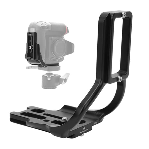 Aluminiumslegering Lodret L-formet Beslag Quick Release Pladeholder Håndgreb til Nikon D750