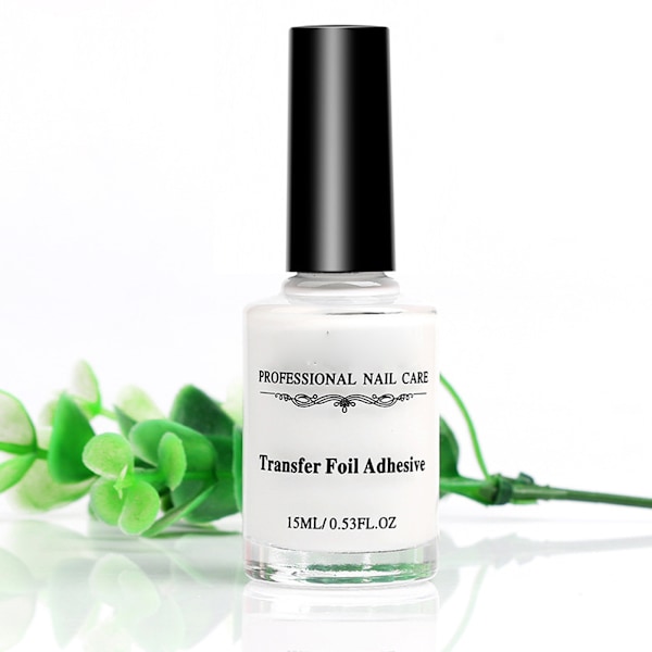 15ml Neglekunst Hvid Stjerne Lim Folier UV Gel Polish Transfer Folie Mærkat Lim