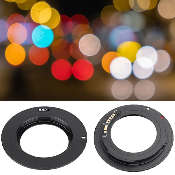M42-EOS/EF-objektivadapterring för M42-skruvobjektiv för att passa Canon EOS/EF-kameramontering