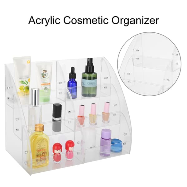 Transparent akryl displayfodral förvaringslåda sminkorganisatör kosmetikdisplay