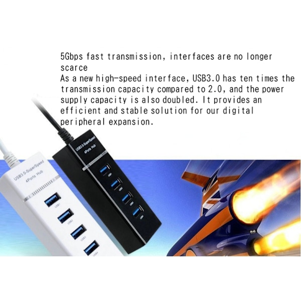 USB3.0HUB 4-portars 3.0 splitter 3.0 hub hub extender hastighet usb dator splitter
