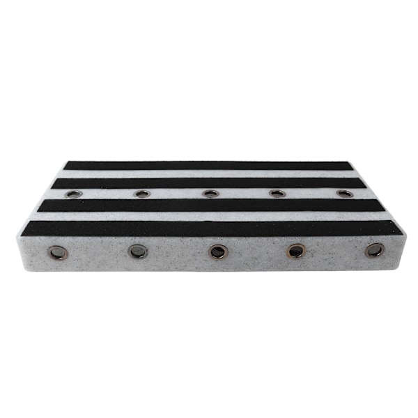 Gitarreffektpedalbord PE borrelås feste instrumenttilbehør for ytelse Hvit marmor design