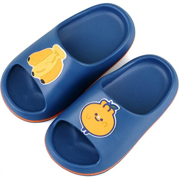 Pojksandaler med fruktmönster, barnsommarsandaler, barnslippers, flickors strandtofflor, pooltofflor