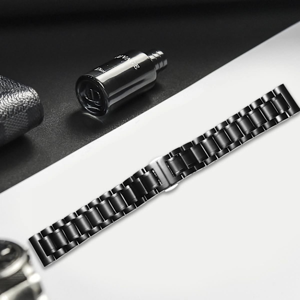 Ruostumattomasta teräksestä valmistetut rannekkeet suoraan ja kaarevaan päähän 5 väriä (kulta, hopea, musta, ruusukulta, kulta-hopea kaksi sävyä) Koko (12 mm) Ystävänpäivälahjat