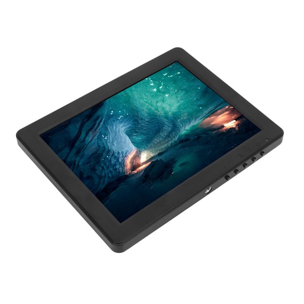 8 tum TFT LED-skärm bärbar HD-färgskärm med VGA AV BNC USB DC HD-multimedia-gränssnitt 100-240V CZ-8008 EU-kontakt
