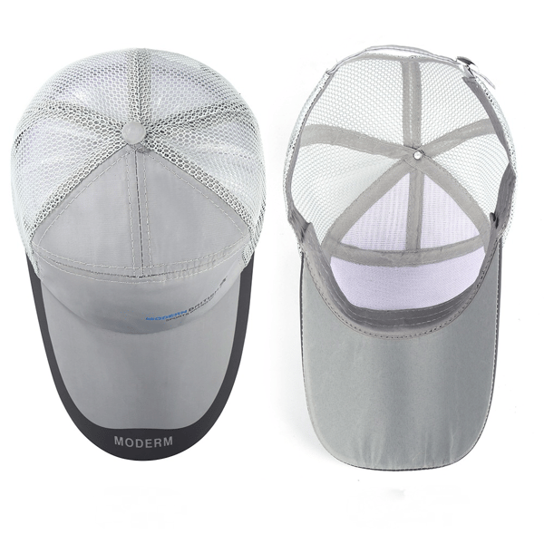 Unisex Baseball Mesh Cap Solid Color Baseball Mesh Cap med justerbare stropper
