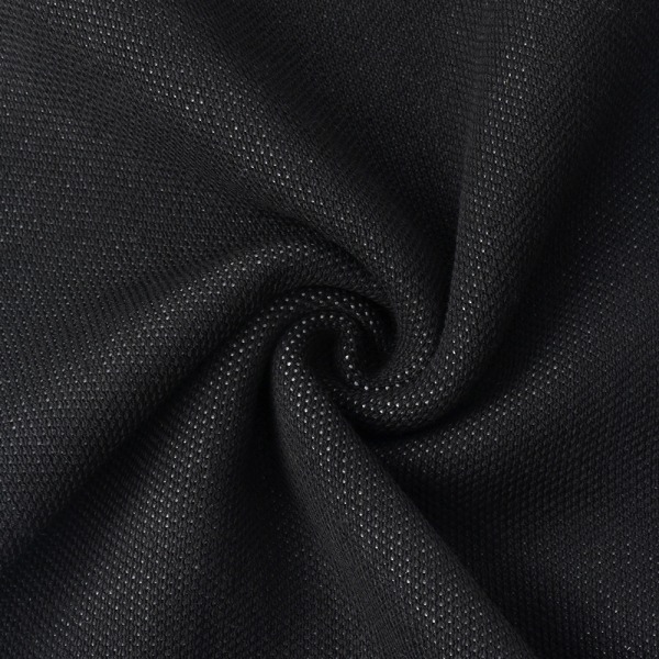 Damklänning Mode Casual axelbandslös kontrastrandig stickad tröjaklänning (svart M)