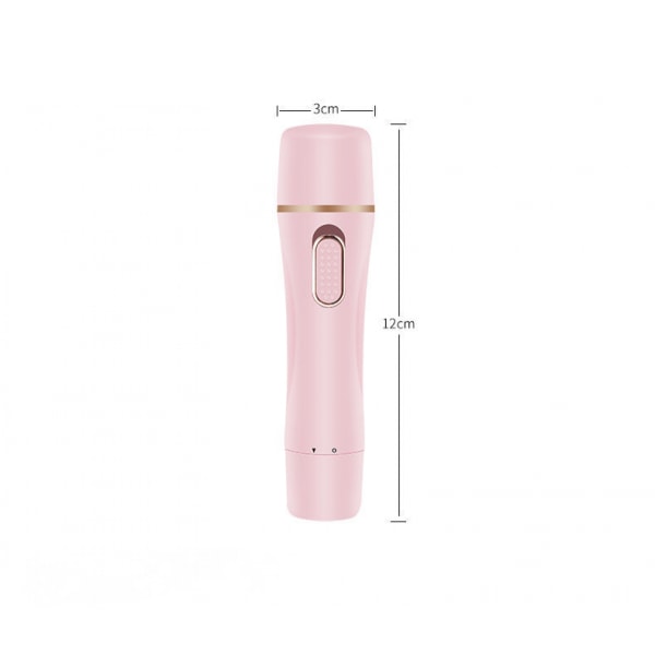 Kvinners Bikini Trimmer, 4 i 1 Kvinners Elektrisk Barbermaskin, Oppladbar Epilator Dame Hår Smertefri Barbermaskin for Bikiniområde /Nese/ Armhule/Øyenbryn/Ansikt, Rosa