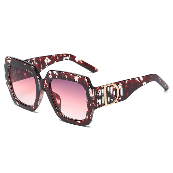Retro Rimless Aviator Solbriller for Kvinner Menn Klassisk Dame UV400 Beskyttelse Gradient Linse Solbriller