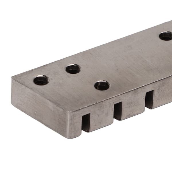 Stränglåsningsmutter 42mm Professionell Silver Metall 6 Strängar Låsningsmutter för Huvudlös Elektrisk Gitarr