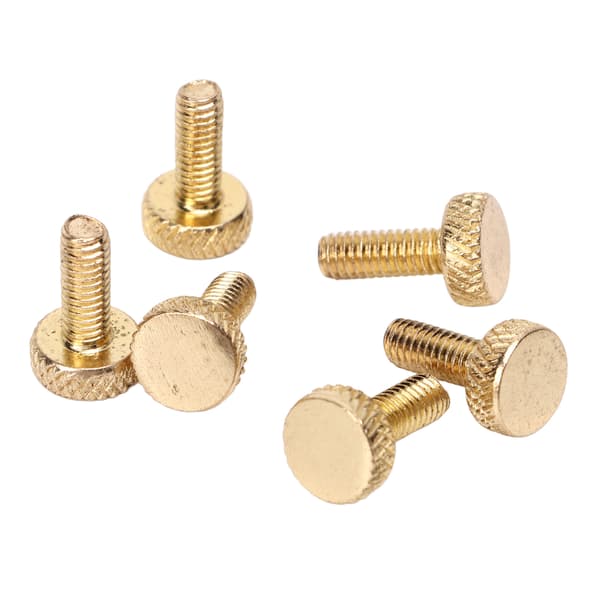 6 st Tremolo Bridge String Locking Screw Metal Elektrisk Gitarr Tremolo Bridge Finjusteringsskruvar Guld
