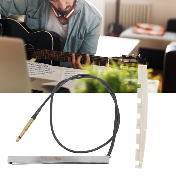 Gitarr pickup stick bridge set kit bärbar tillbehör ersättning för akustisk folk
