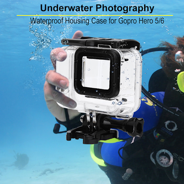 40m Dyk Vattentät Undervattenshus för Gopro Hero 6/5