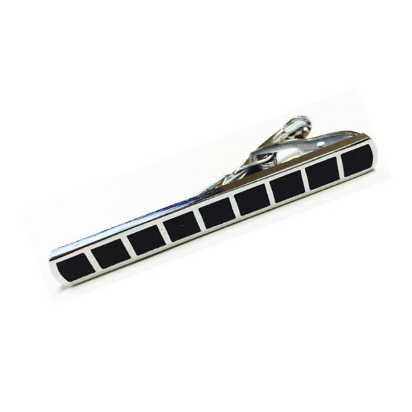 Men Metal Siliver Tone Simple Necktie Tie Bar Clasp Clip Best Xmas Gift, S21