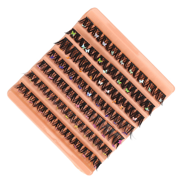 Individuelle vipper blandet 7 rader 63 klynger myke fluffy fine rot realistiske vippeextensions