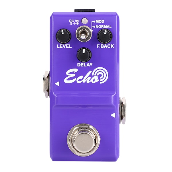 Mini Metal Shell Analog ECHO Gitarr Effekt Pedal med True Bypass Instrument Tillbehör