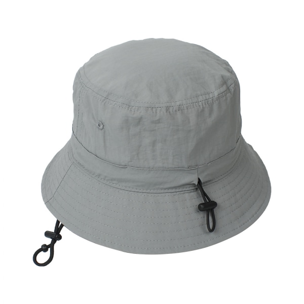 Bredbremmet solhatt for gutter og jenter, reversibel bøttehatt for barn