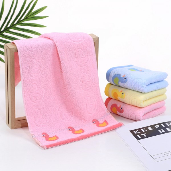 3-pack söta tecknade handdukar, rena bomullsbarnhanddukar för badrum, djur, barntvättlappar, badhanddukar för hemmet, storlek 9,8\" x 19,6\"