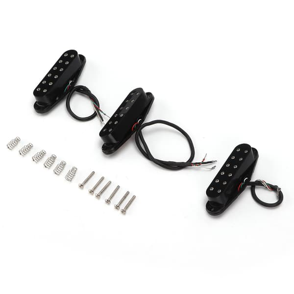 Elektrisk guitar pickup sæt 12 pletter til hals midterbro udskiftning tilbehør sort