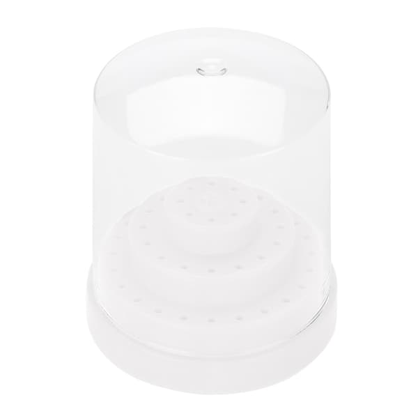 48 hål nagelkonst plast nagelborrställ hållare borrbit display arrangör låda vit