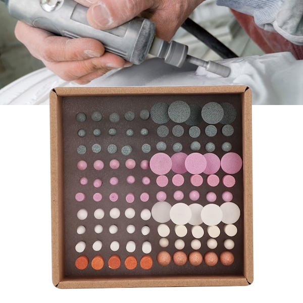 100 st professionella nagelborr set manikyr pedikyr nagelpolering tillbehör