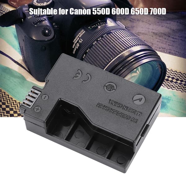 LP-E8 Dummy Batteriadapterkabel til Canon 550D 600D 650D 700D