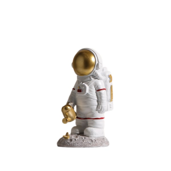 Bånd Astronaut Astronaut Ornament Engros Stue Skrivebord Hjem Ornament Liten Ornament Gave Rom Tid-Vann Blomst Astronaut-Gull
