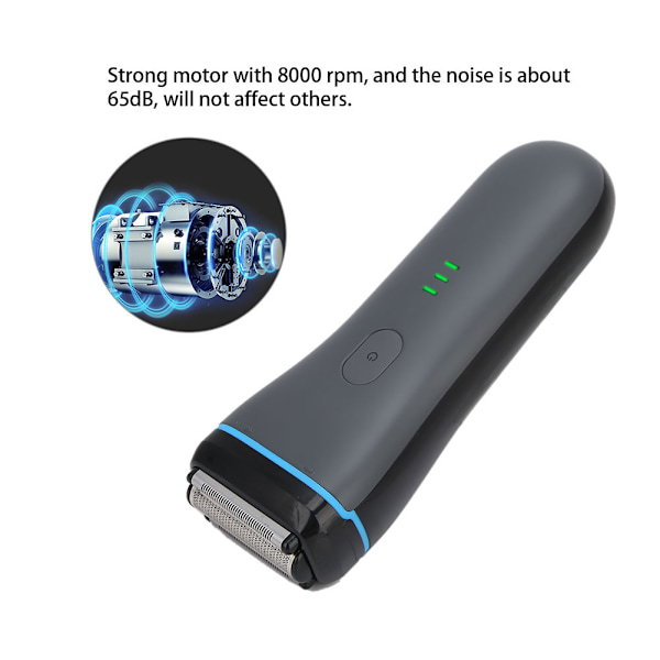 Portabel USB-driven Elektrisk Skäggtrimmer för Män, Vattentät Mustaschrakare, Skäggtrimmer