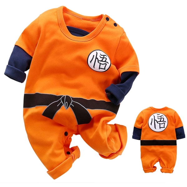 AVEKI Söta nyfödda baby Flickkläder Spädbarn Toddler Långärmad Romper  Jumpsuit Outfits, 9-12 månader, 80 cm 73f3 | Fyndiq