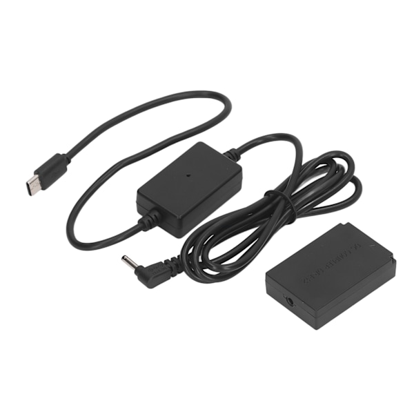 LP E12 Dummy Batteri Digitalkamera DR E12 DC Koppling Dummy Batteri med Typ C Strömadapter för M50 M200 M50 Mark Ii M100 M10 M M2