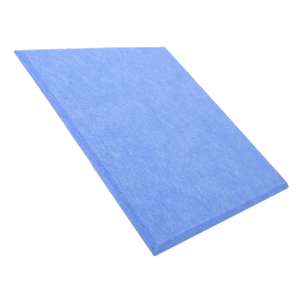 6 st Akustisk absorptionspanel Tjockare minska efterklang Ljudisolering stoppning Absorbent (Blå )