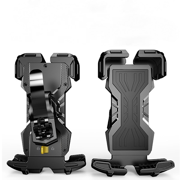 Sykkel motorsykkel enhånds ATV scooter mobiltelefonklips for 4,7''-6,9'' mobiltelefon - Svart (enkeltpakning)