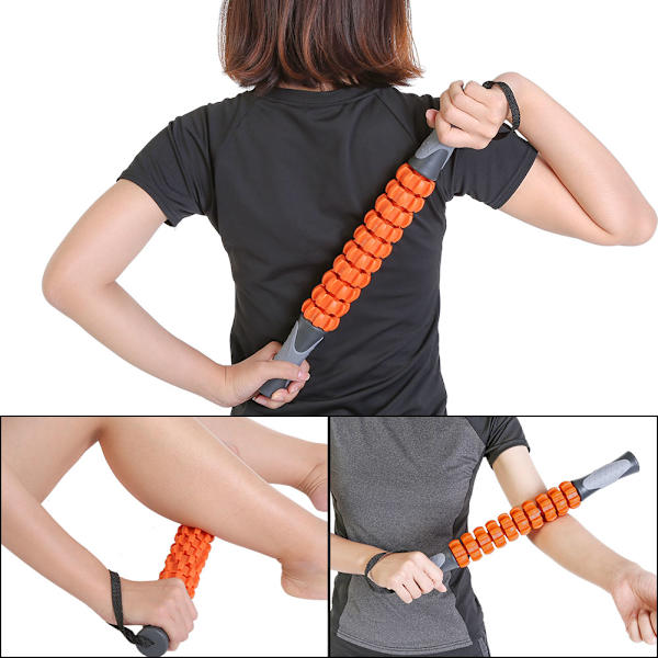 45cm Bärbar Muskelrulle Massage Muskel Bar Fitness Stick Smärtlindringsverktyg