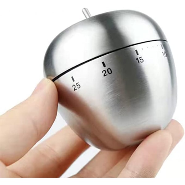 Timer, Rustfrit Stål Metal Mekanisk Vision Nedtælling Madlavning Med Høj Alarm Køkken Timer Til Børn Læring, Kosmetiske Applikationer